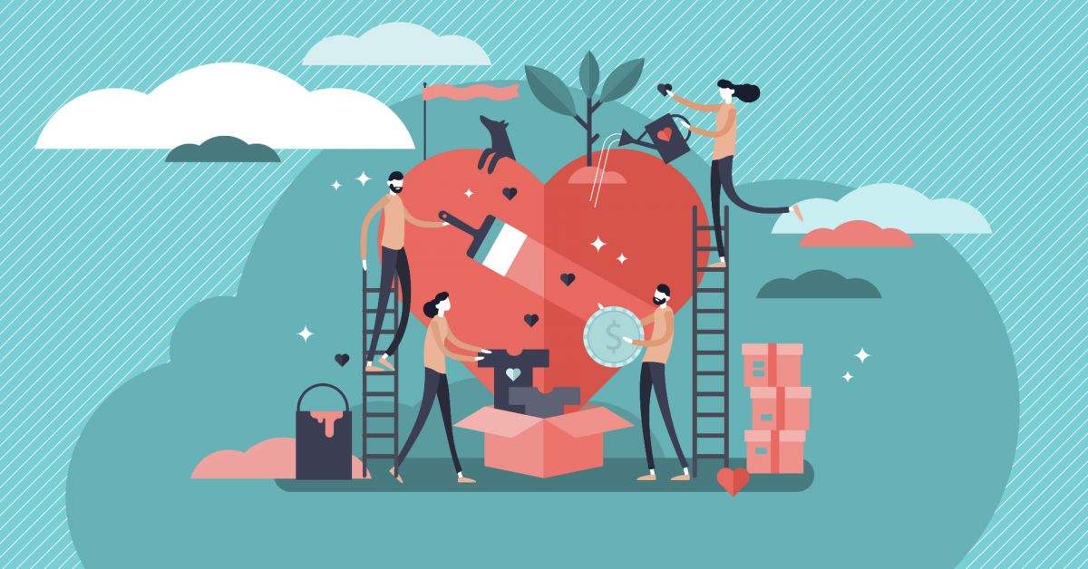 Illustration Wohltätigkeitsorganisationen